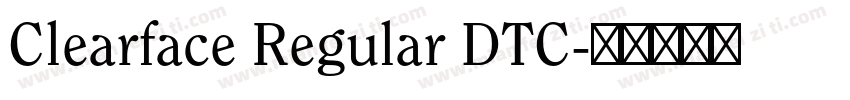 Clearface Regular DTC字体转换